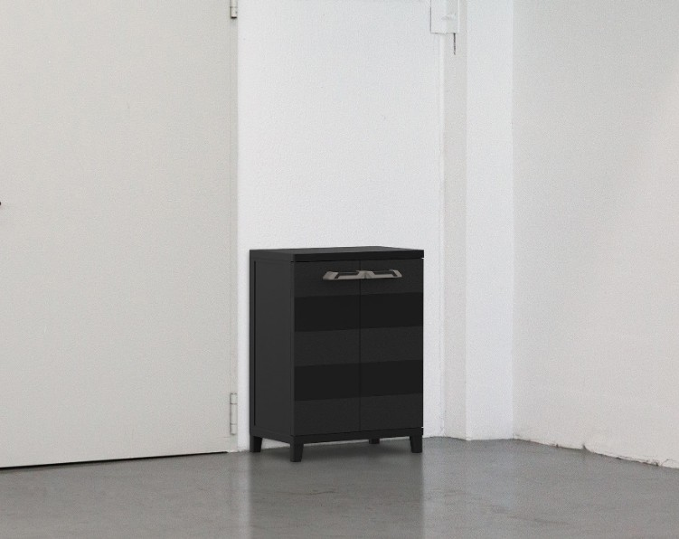 DOLAP ÇOK AMAÇLI 2 KAPAK BASSO ANTRASİT/GRİ