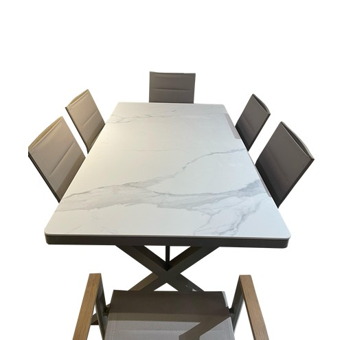 MASA SETİ MASA+6SAND KOLLU GRİ