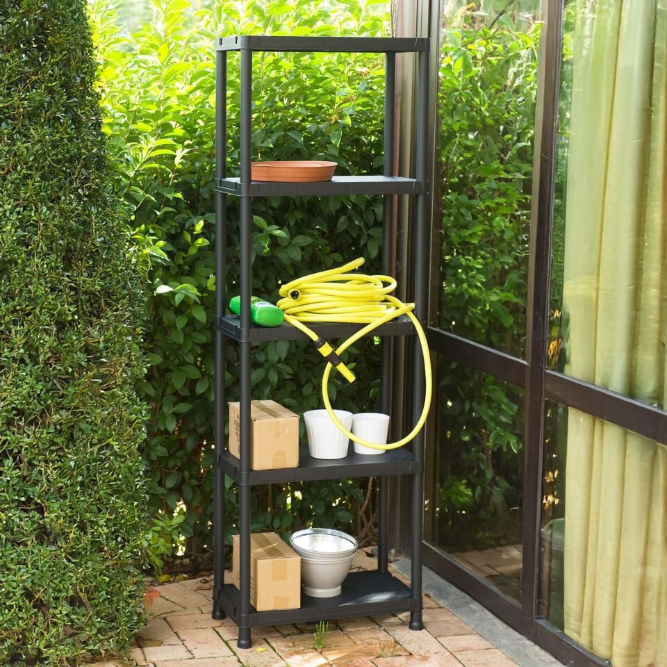 NET*/RAF ÜNİTESİ 5 KATLI DAR PLASTİK SİYAH