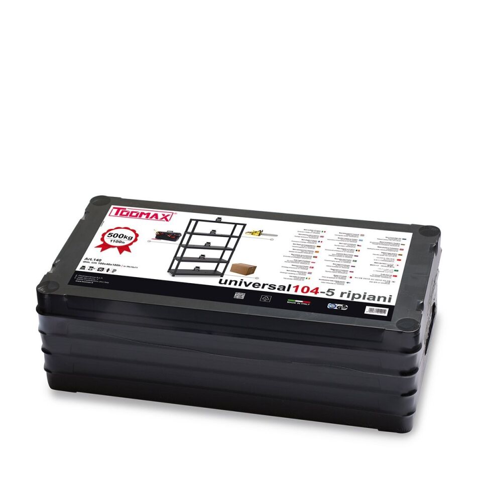 RAF ÜNİTESİ 4 KATLI GENİŞ PLASTİK SİYAH