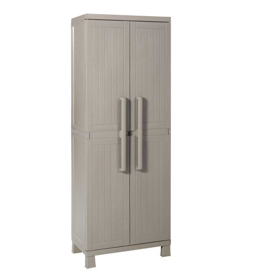 DOLAP ÇOK AMAÇLI 4 RAFLI PLASTİK GRİ