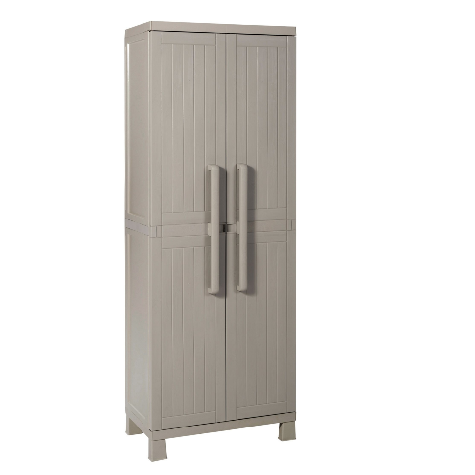 DOLAP ÇOK AMAÇLI 4 RAFLI WOOD PLASTİK GRİ