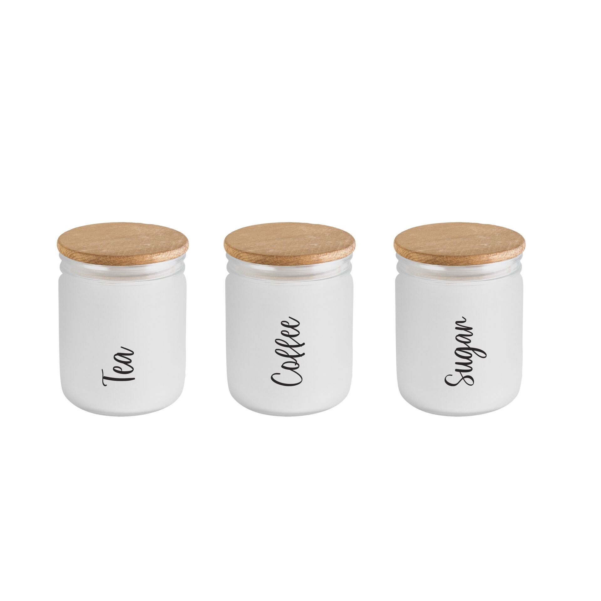 KAVANOZ 3LÜ TEA-COFFEE-SUGAR BASKILI BUZ RENK 446M