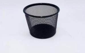 KALEMLİK OFİS TİPİ METAL YUVARLAK SİYAH