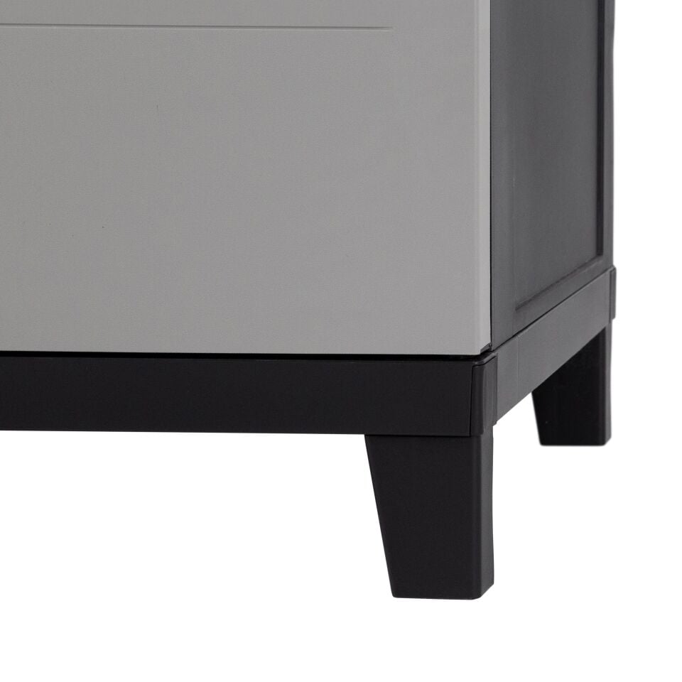 DOLAP ÇOK AMAÇLI 4 RAFLI TUTTOPIANI ANTRASİT/GRİ