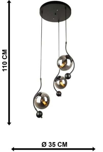 AVİZE ÜÇLÜ BASEL SİYAH