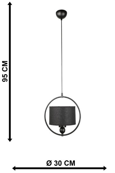 AVİZE TEKLİ SANTİAGO SİYAH