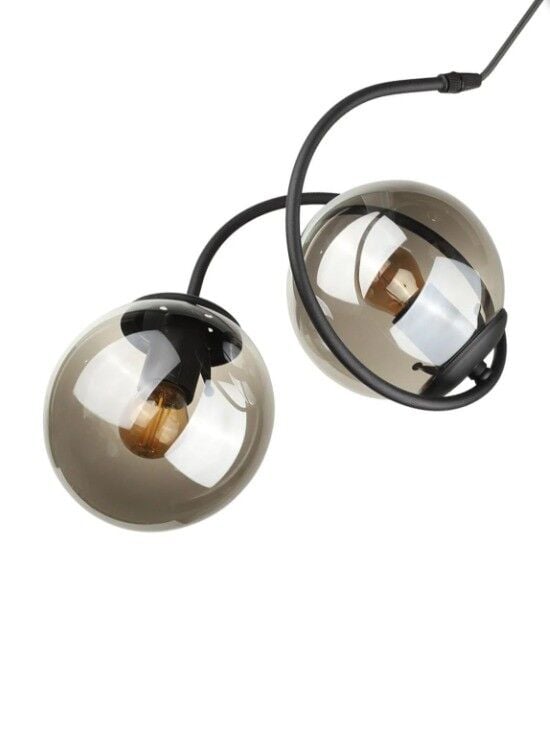 AVİZE İKİLİ DRAGON FÜME CAM SİYAH