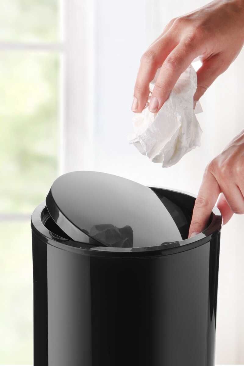 ORT-BANYO SET 2Lİ FLORES ÇÖP KOVASI+WC FIRÇASI SYH