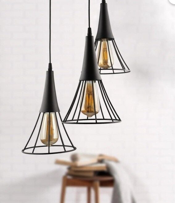 AVİZE ÜÇLÜ HAVANA SİYAH