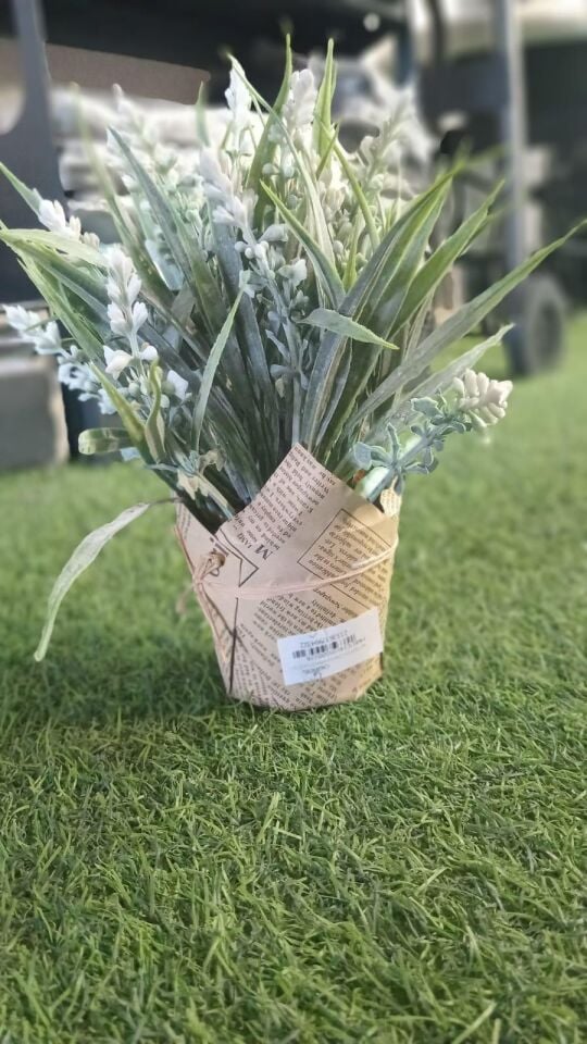 YAPAY ÇİM ZAMBAĞI SAKSILI 20CM TP