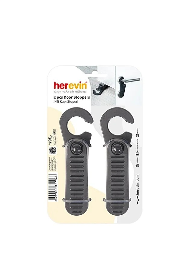 KAPI STOPERİ 2Lİ SİYAH/BEYAZ/GRİ