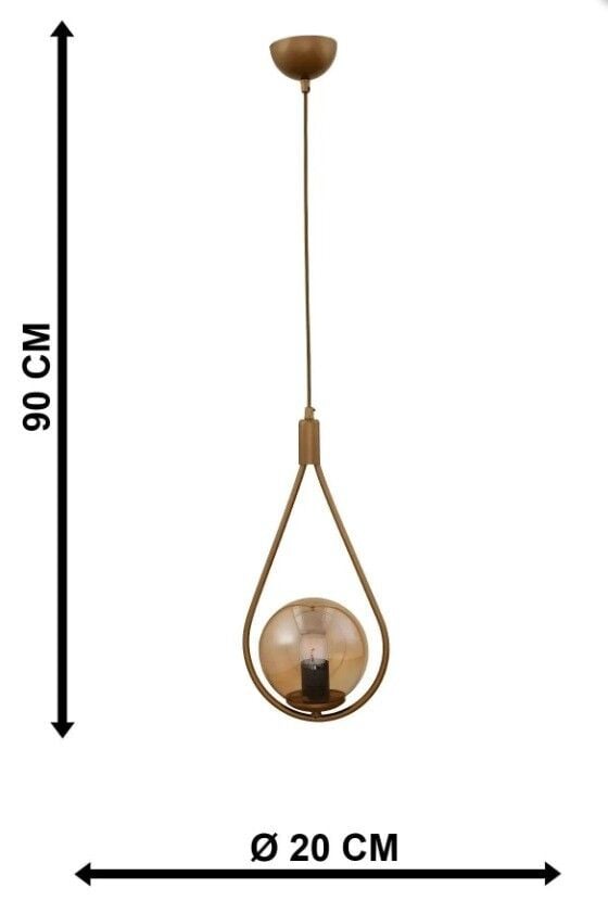 AVİZE TEKLİ MEKSİKA ESKİTME BAL GLOP CAM