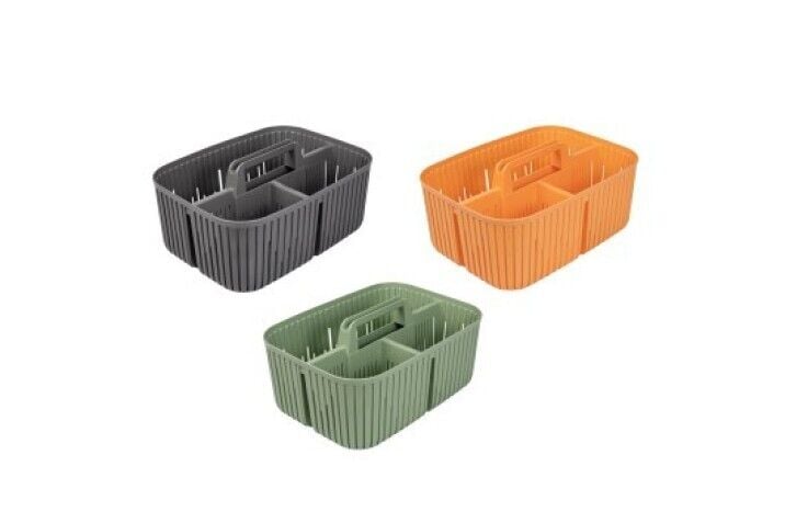 DÜZENLEYİCİ SEPET BÖLMELİ ŞEFTALİ/YEŞİL/GRİ