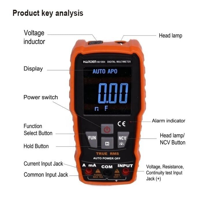MULTİMETRE DİGİTAL 600V