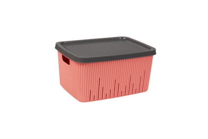 SEPET KAPAKLI ÇOK AMAÇLI 7LT PEMBE