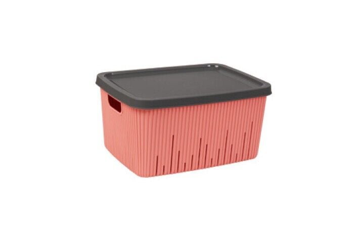 SEPET KAPAKLI ÇOK AMAÇLI 7LT PEMBE