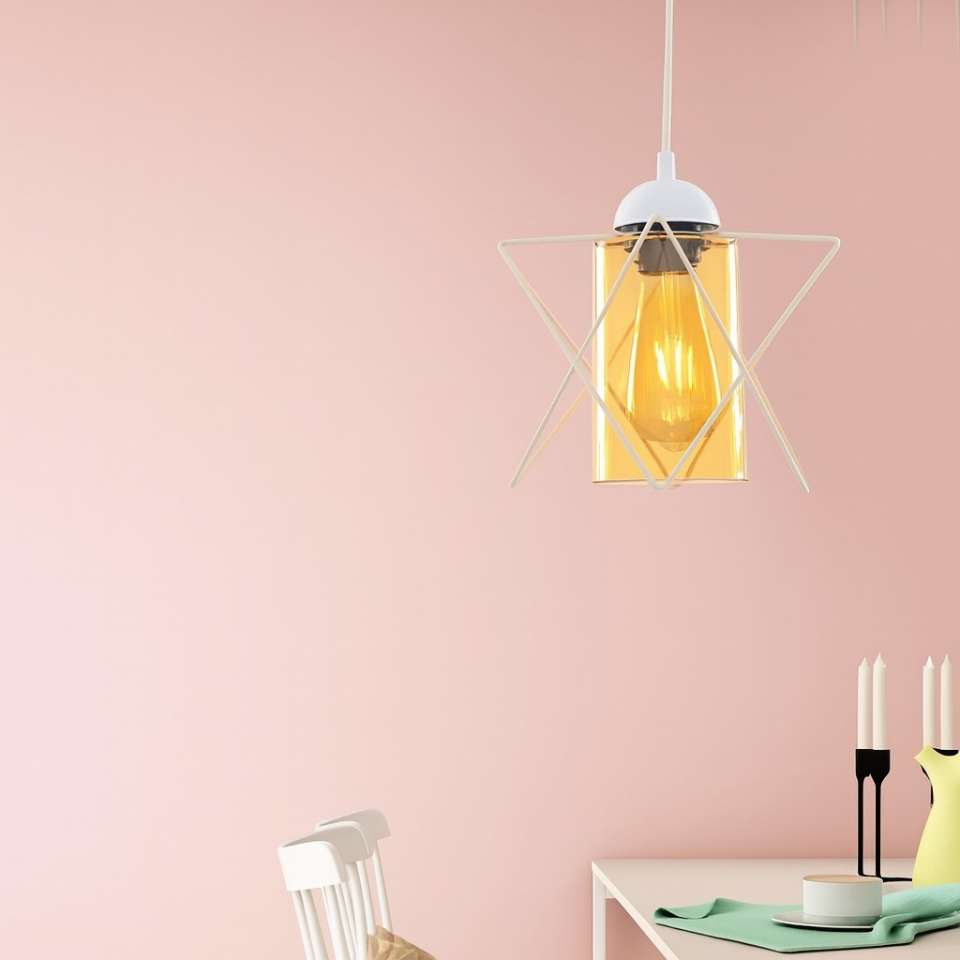 AVİZE TEKLİ MODES CAMLI BEYAZ