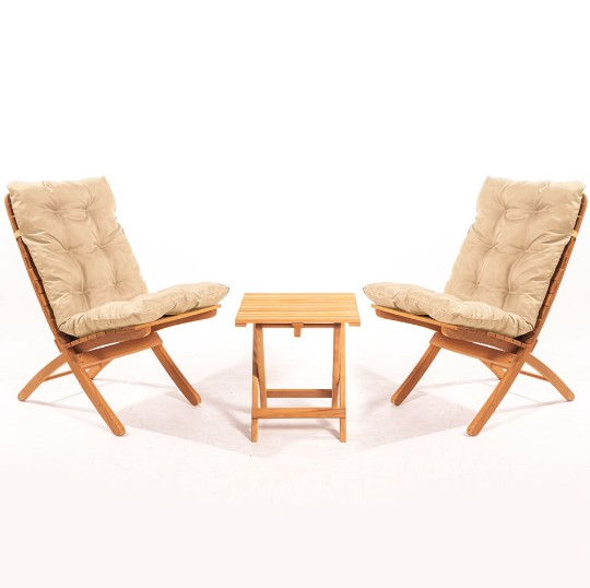 MİNDER ŞEZLONG SETİ  EVONY 2+1 İÇİN