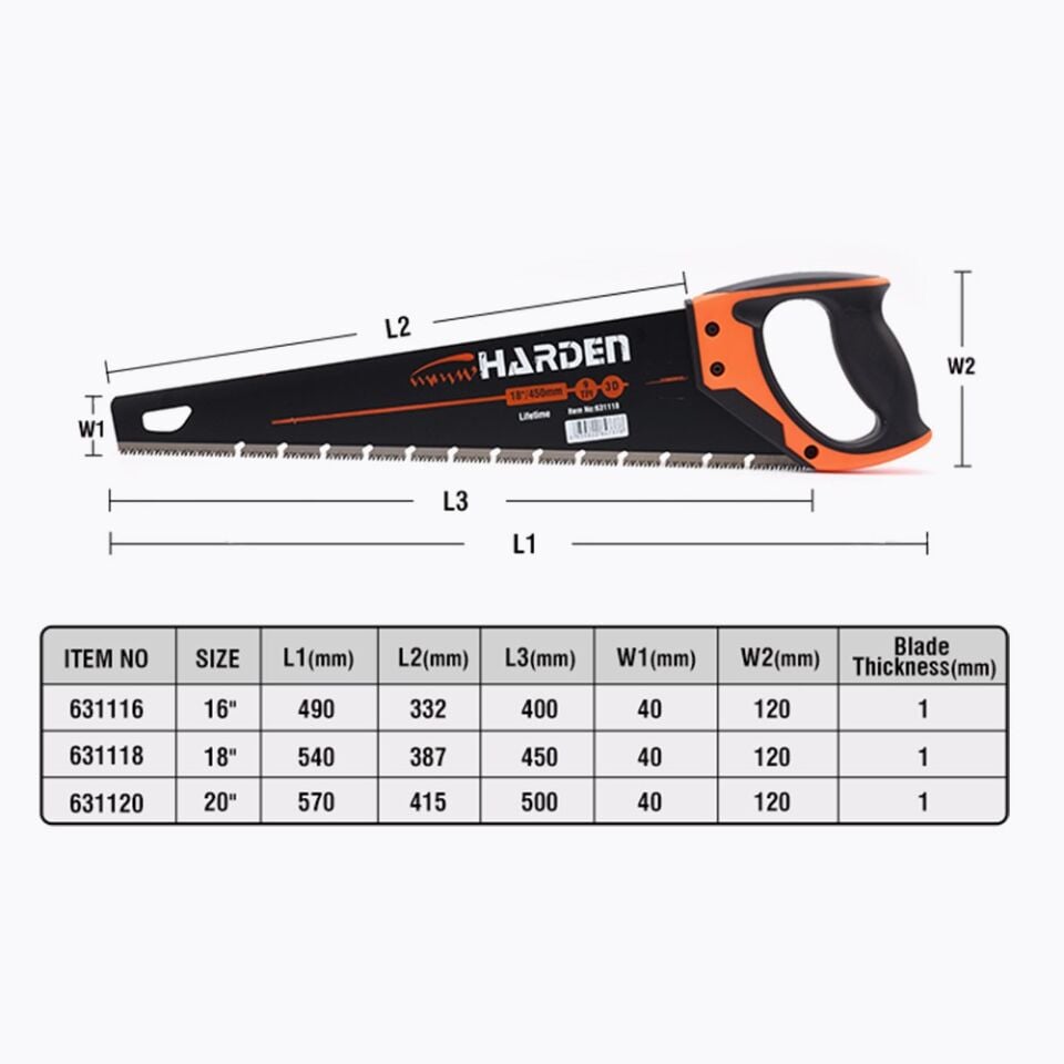 AHŞAP EL TESTERESİ PRO 16''
