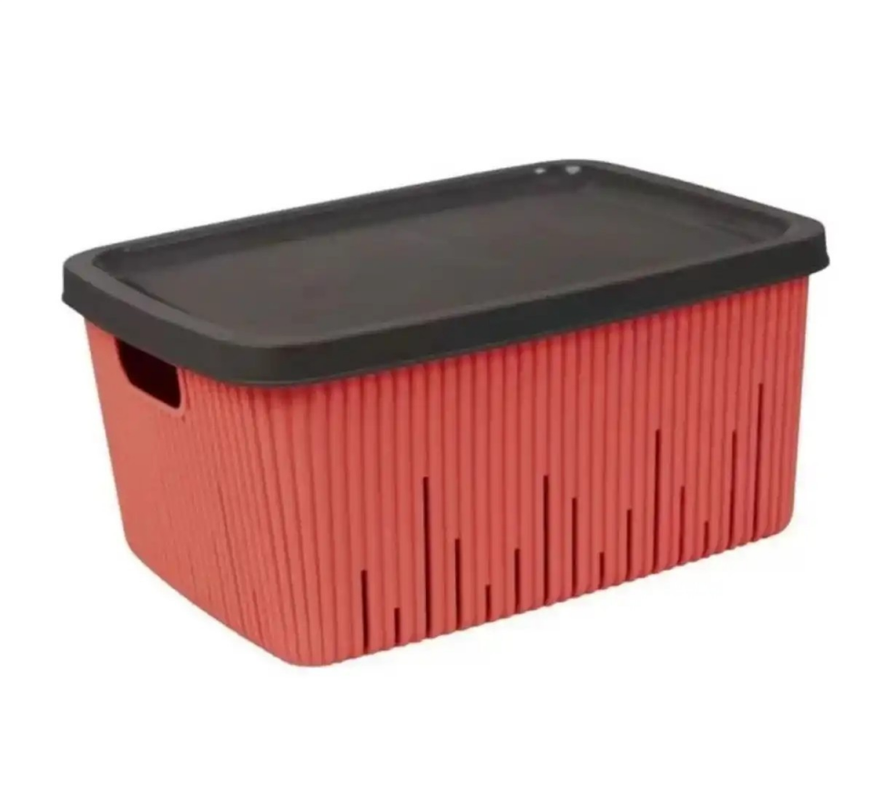 SEPET KAPAKLI ÇOK AMAÇLI 13LT PEMBE