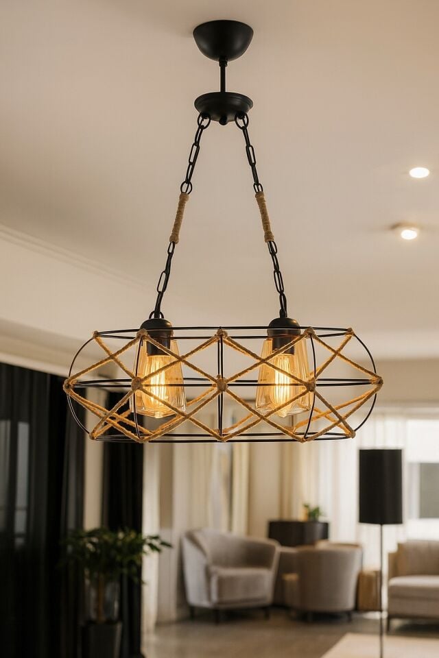 AVİZE İKİLİ MEVSİM SİYAH