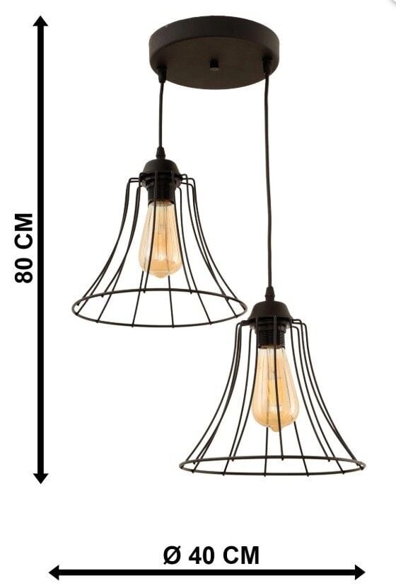 AVİZE İKİLİ MUHTEŞEM SİYAH