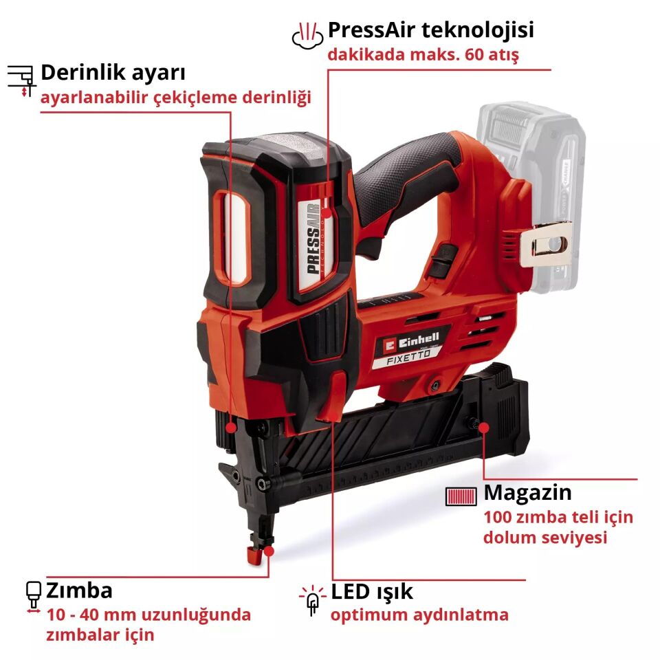 NET*/AKÜLÜ ZIMBA MAKİNESİ FIXETTO 18/38 S - Solo