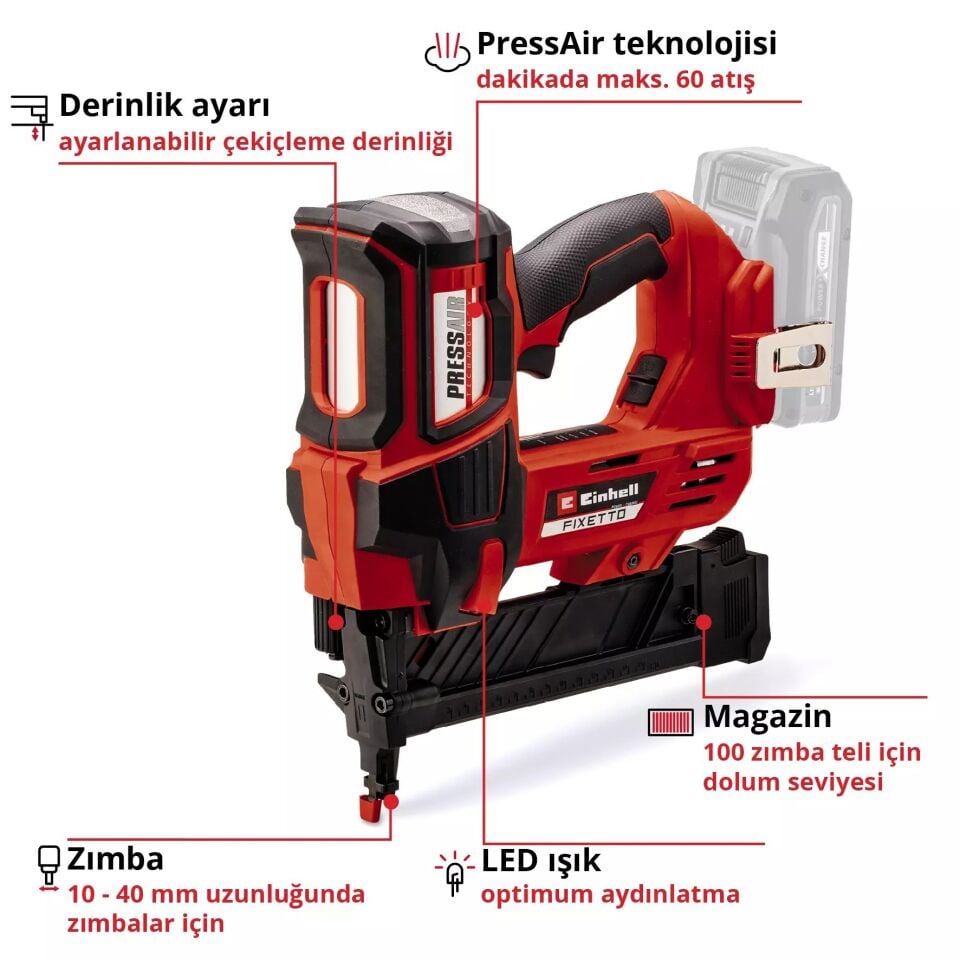 NET*/AKÜLÜ ZIMBA MAKİNESİ FIXETTO 18/38 S - Solo