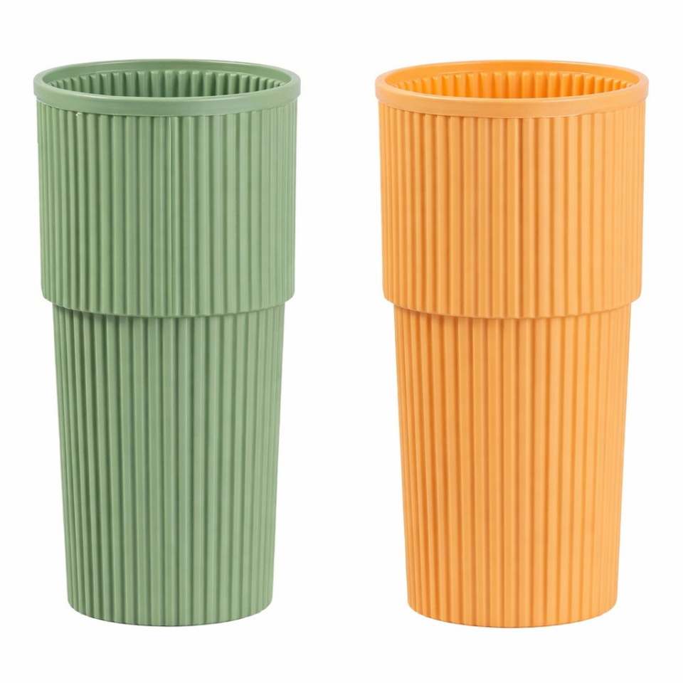 BARDAK PLASTİK ŞEFTALİ/YEŞİL 530ML