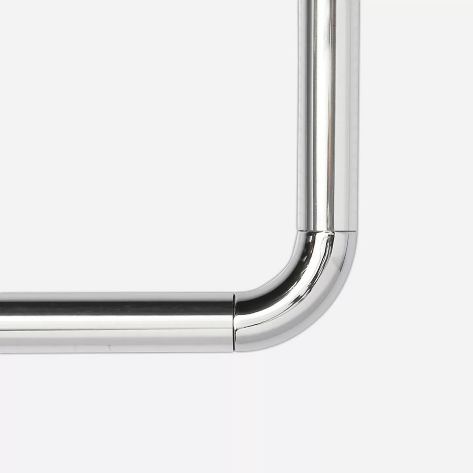 BANYO PERDE BORUSU KÖŞE 90*90 KROM