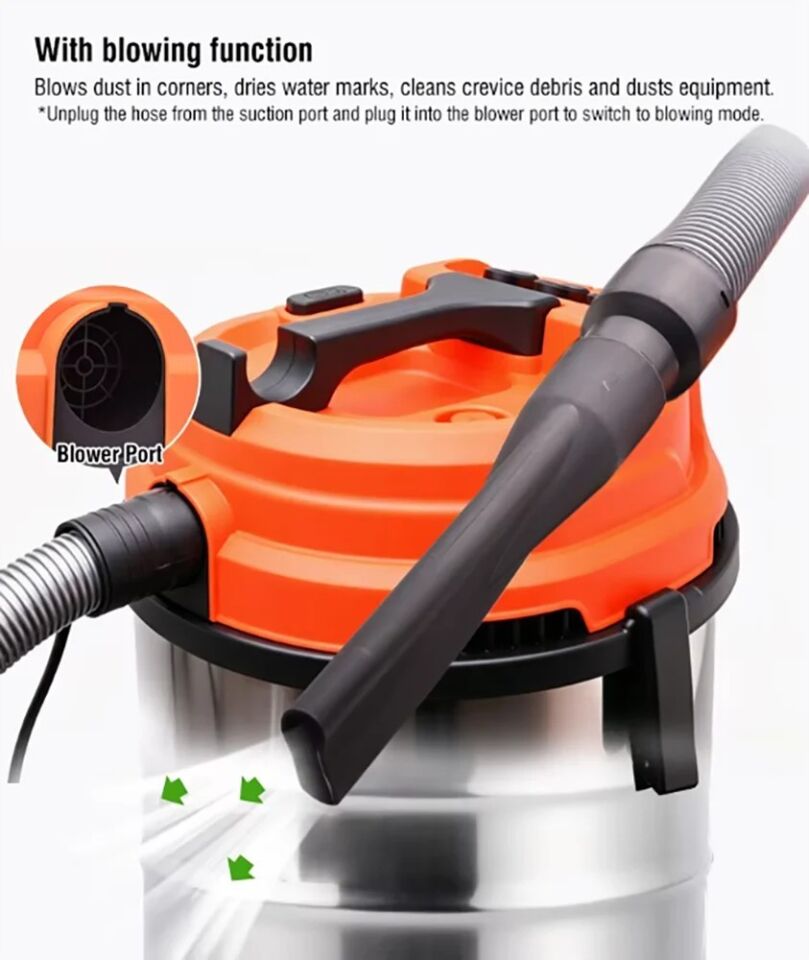 ELEKTRİKLİ SÜPÜRGESİ ISLAK & KURU1600W 30 LİTRE
