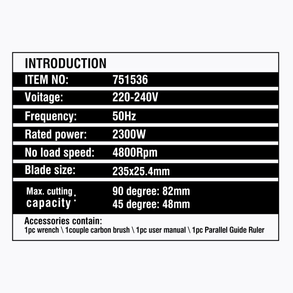 DAİRE TESTERE 185 MM 1500W