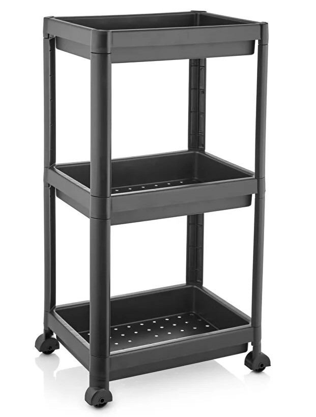 RAF 3 KATLI TEKERLEKLİ SİYAH