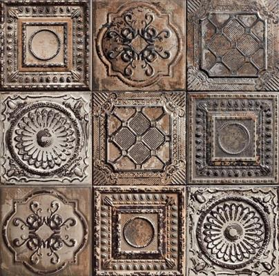 KAMPANYA/TIN TILE RUSTY MIX DEKOR 20X20(M-280)