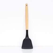 SPATULA GENİŞ SİLİKON BAMBU SAPLI