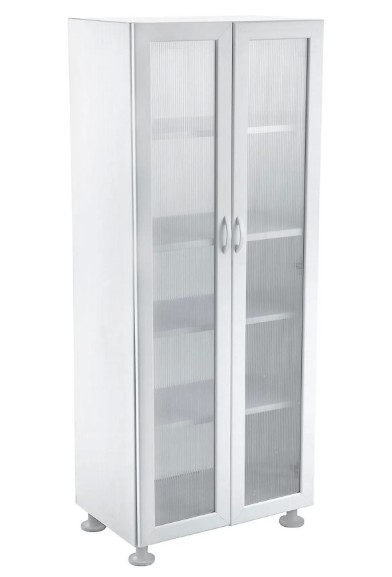 DOLAP 5 RAFLI AYAKLI  2 KAPAK PVC BEYAZ SÜMBÜL