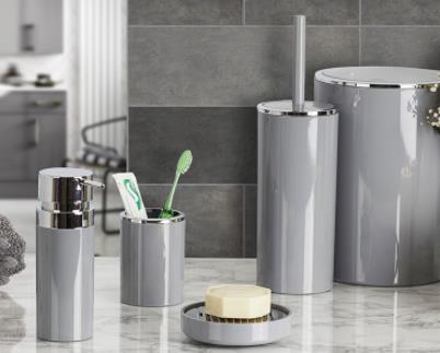 BANYO SETİ GRİ LENOX TP