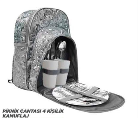 PİKNİK ÇANTASI 4 KİŞİLİK KAMUFLAJ*