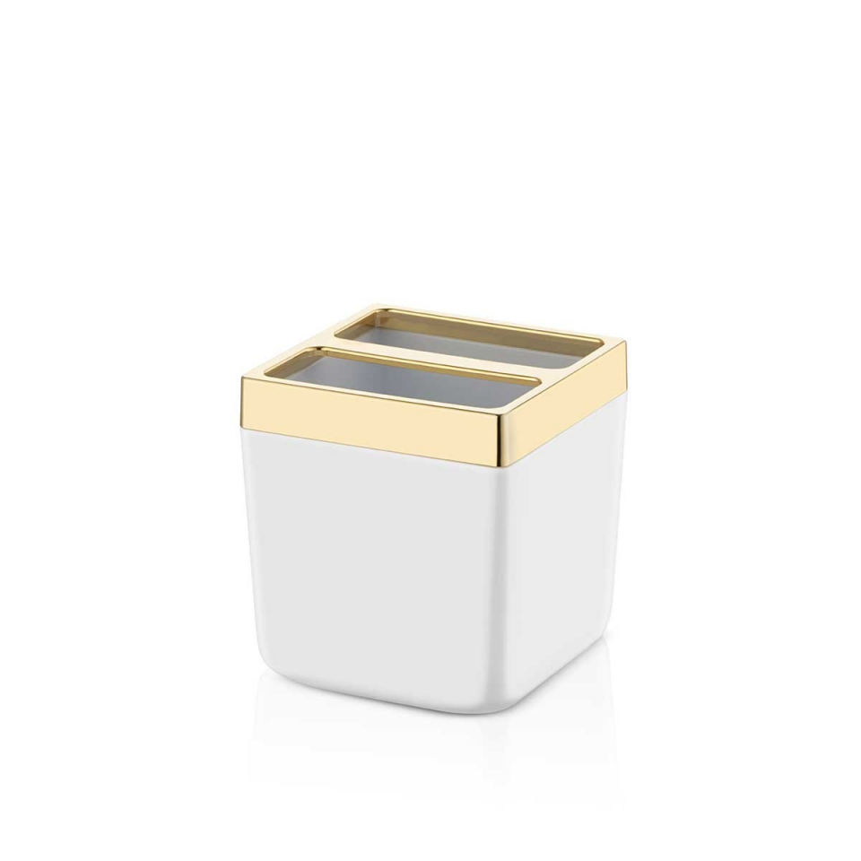 BANYO SETİ BEYAZ/ALTIN TOSKANA