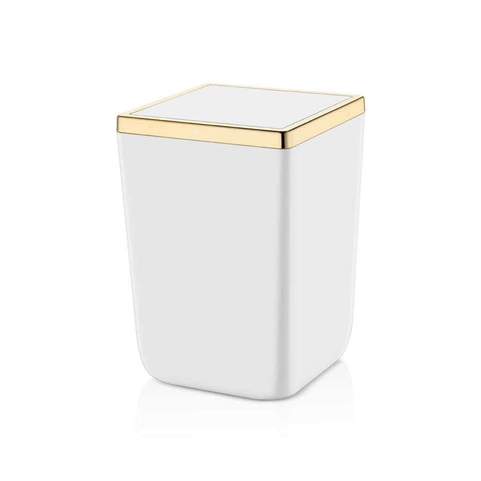 ORT-BANYO SETİ BEYAZ/ALTIN TOSKANA