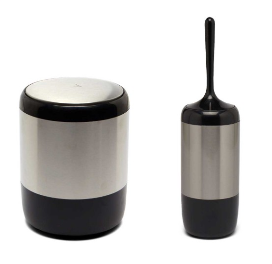 XL BANYO SETİ ŞEFFAF SİYAH LİMA