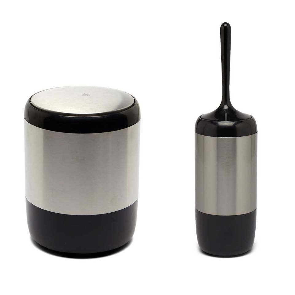 XL BANYO SETİ ŞEFFAF SİYAH LİMA