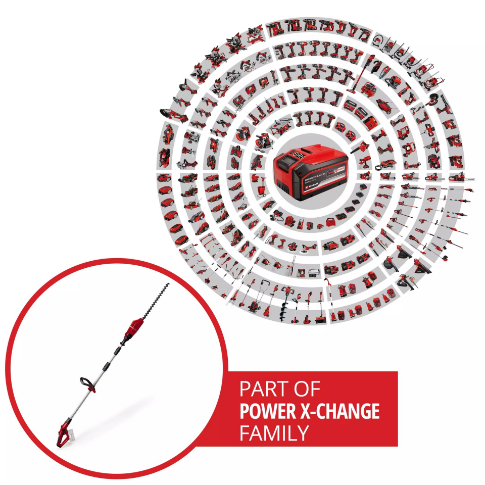 AKÜLÜ YÜKSEK ÇİT BUDAMA 18V GE-HH 18/45 LI T