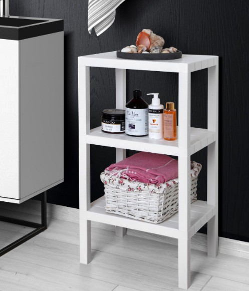 ORT-RAF 3 KATLI MODÜLER PVC BEYAZ TP