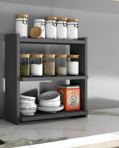 RAF MUTFAK TEZGAH ÜSTÜ ANTRASİT 40X10CM