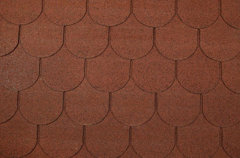 YUVARLAK DİLİMLİ ŞINGIL KIRMIZI ''4X4'' (2,61M2)