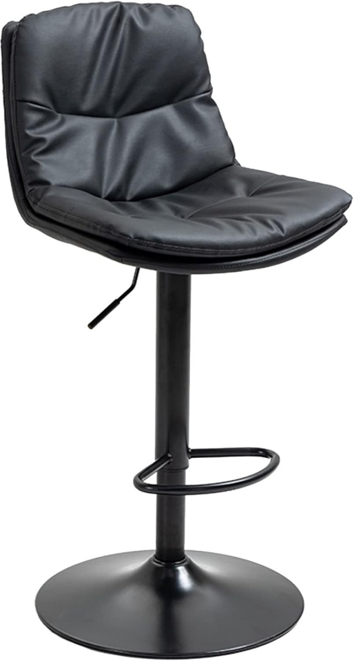 BAR SANDALYESİ KONFOR DERİ SİYAH