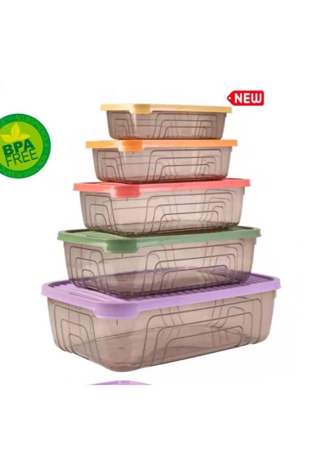 SAKLAMA KABI DİKDÖRTGEN 5Lİ RENKLİ