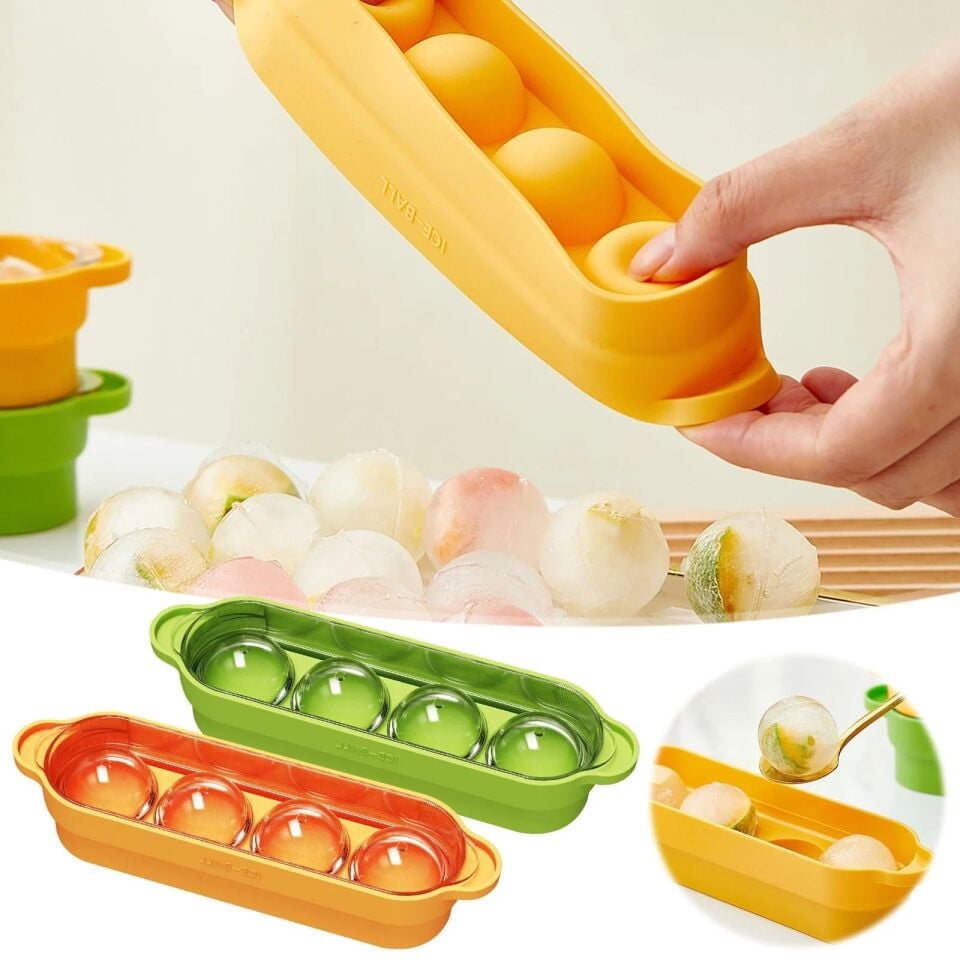 BUZ KALIBI 4 HAZNELİ YUVARLAK ŞEFTALİ YEŞİL